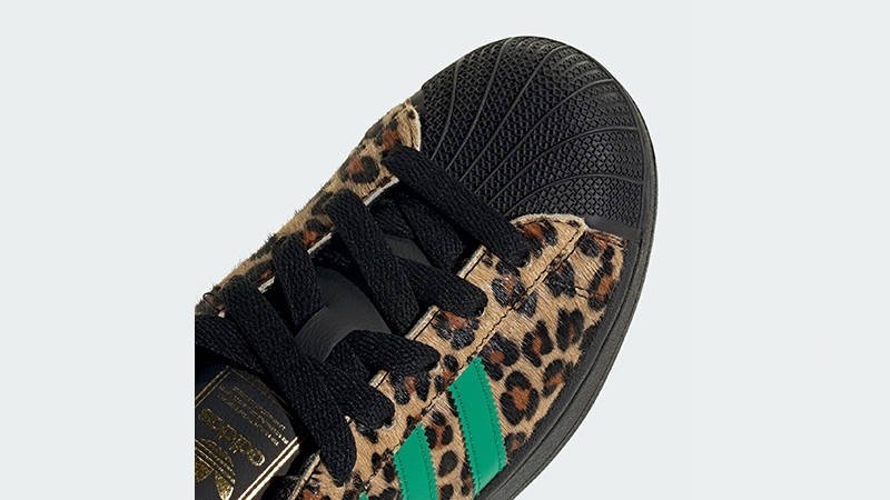 adidas Superstar Leopard Black Green JP8165 toe