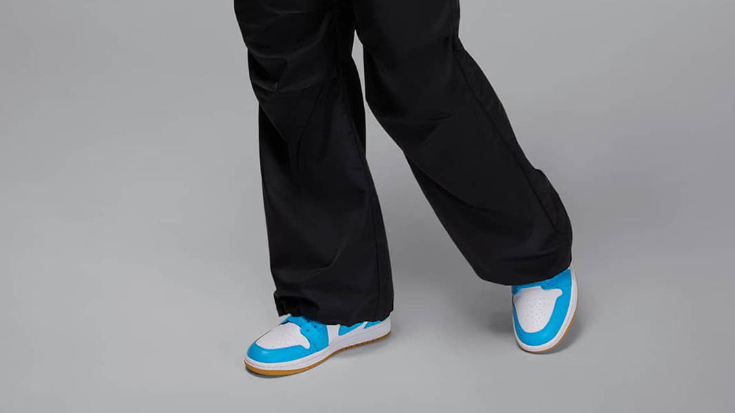 Air Jordan 1 Low Dark Powder Blue DC0774-104 on feet