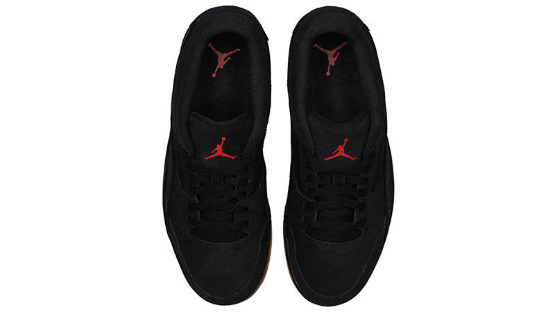 Air Jordan Flight Court Black Red Gum HF3255-001 middle