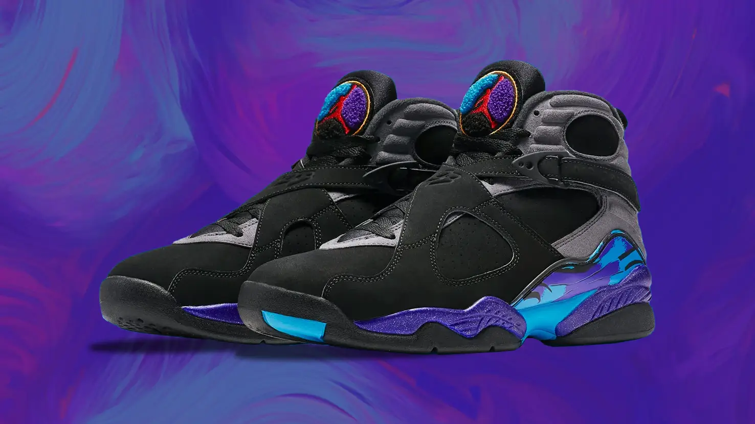Air Jordan 8 アクア　AQUA Air Jordan 8 Aqua Review and On Foot ! - YouTube