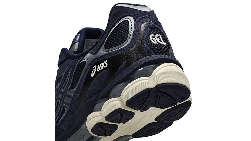 ASICS Gel-NYC Midnight Navy White 1203A383-401 heel