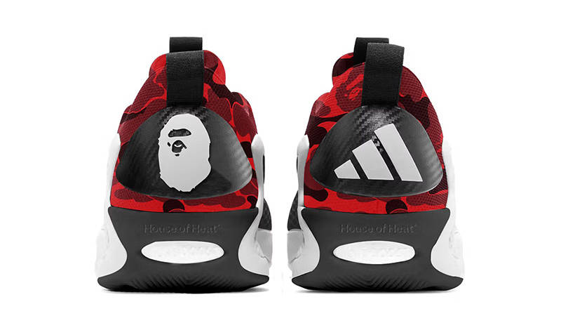 BAPE x Adidas AE 1 Red Camo back