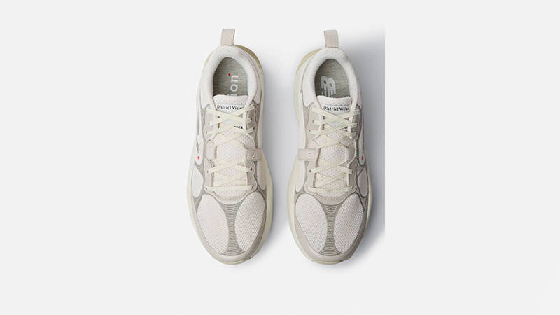 District Vision x New Balance Trail White middle front