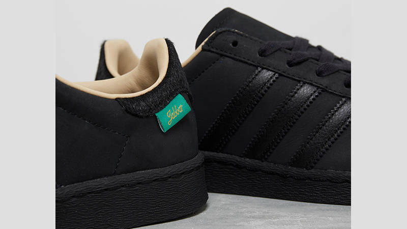Footpatrol x adidas Jabbar Low Black heel