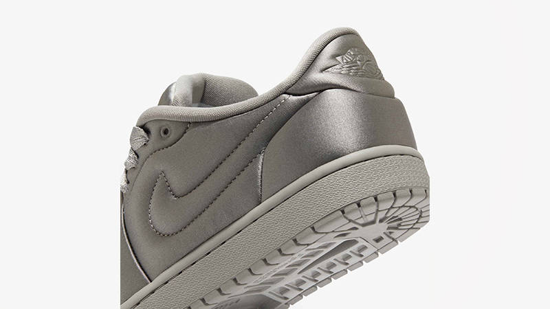 Jordan 1 Low Method of Make Satin Grey HF3969-002 heel