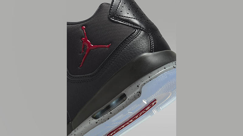 Jordan Courtside 23 Black Particle Grey AR1000-023 heel