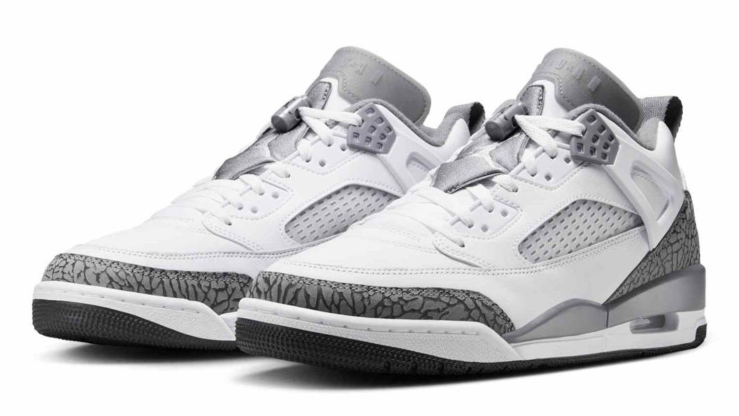 Jordan Spizike Low White Wolf Grey Front