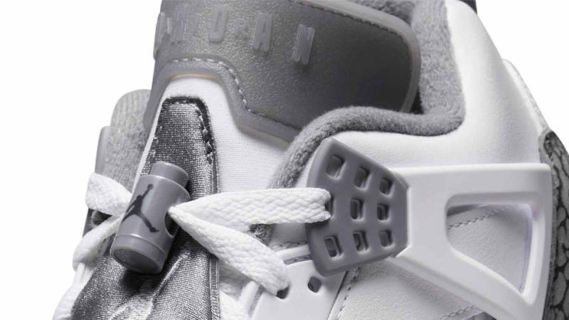 Jordan Spizike Low White Wolf Grey Top