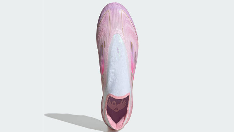 Lamine Yamal x adidas F50 Elite Laceless FG Clear Pink Middle