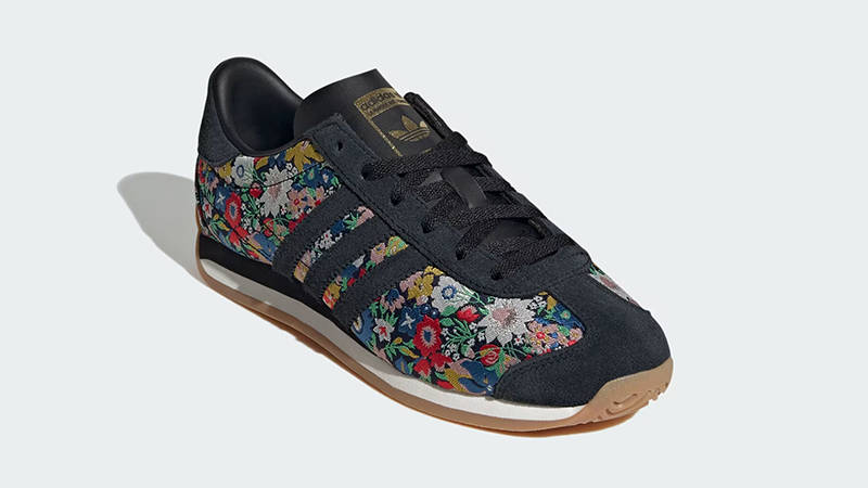 Liberty London x adidas Country OG Black Multi JI2575 front