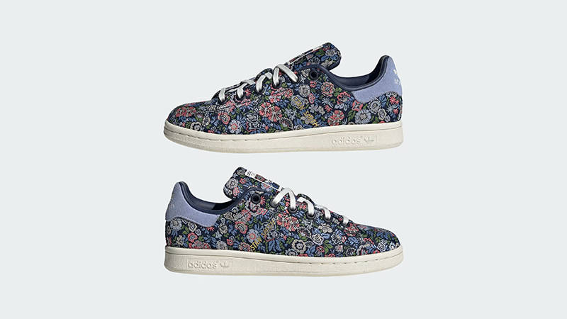 Liberty London x adidas Stan Smith Navy Multi JH5181 The Sole