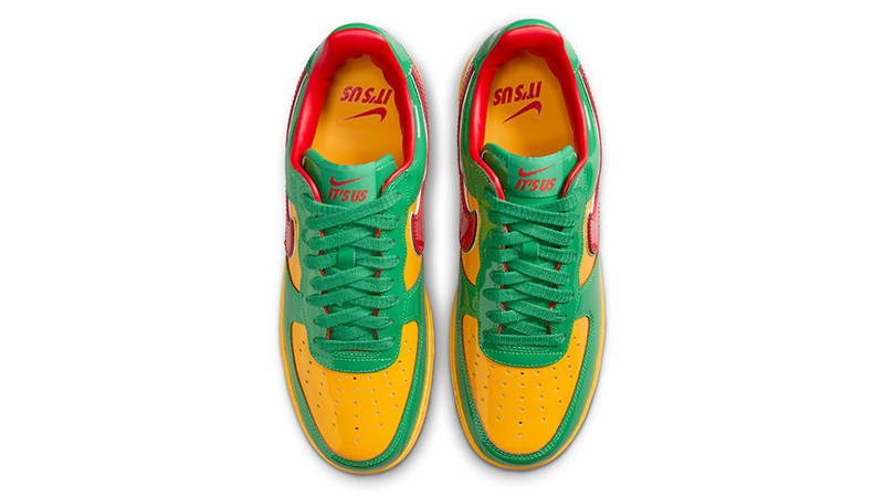 Lil Yachty x Nike Air Force 1 Lucky Green Mystic Red IH4383-300 Top