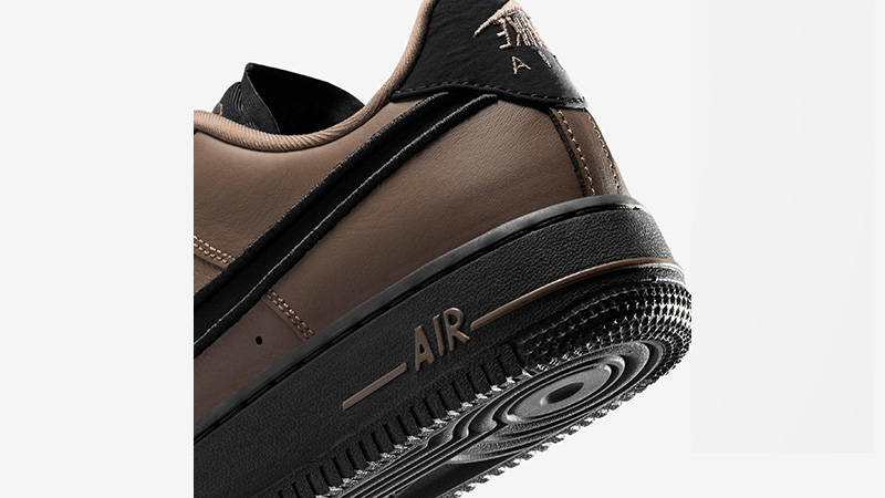 Nike Air Force 1 Low Dance Brown Black FJ7409-200 heel