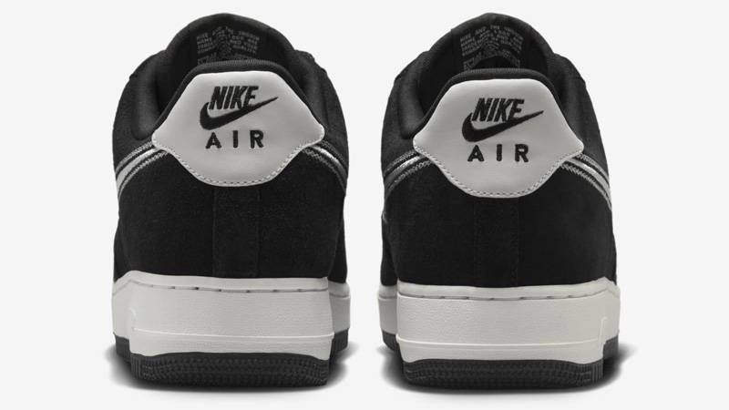 Nike Air Force 1 Low Embroidered Swoosh Black Back