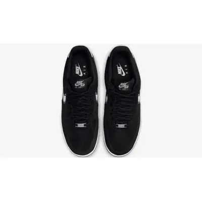 Nike Air Force 1 Low Embroidered Swoosh Black Middle