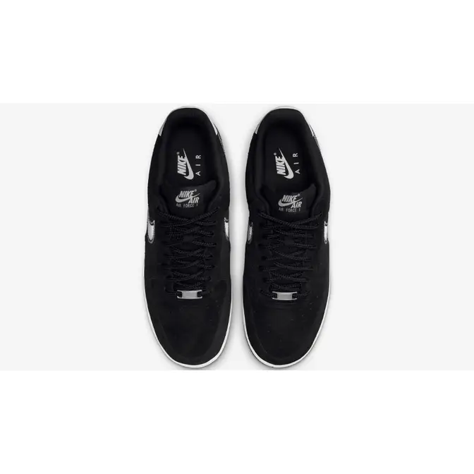 Nike Air Force 1 Low Embroidered Swoosh Black Middle