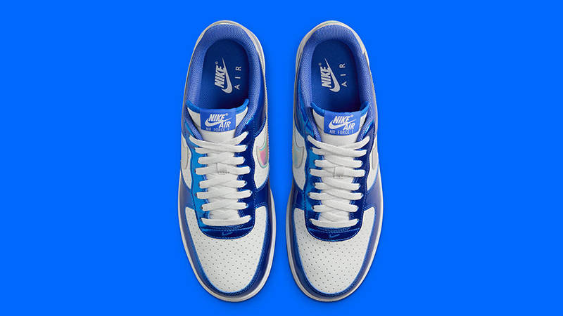 Nike Air Force 1 Low Iridescent Swoosh Royal middle