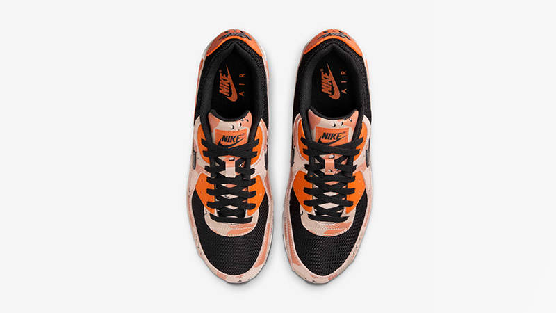 nike air max 90 trainers desert desert camo safety orange