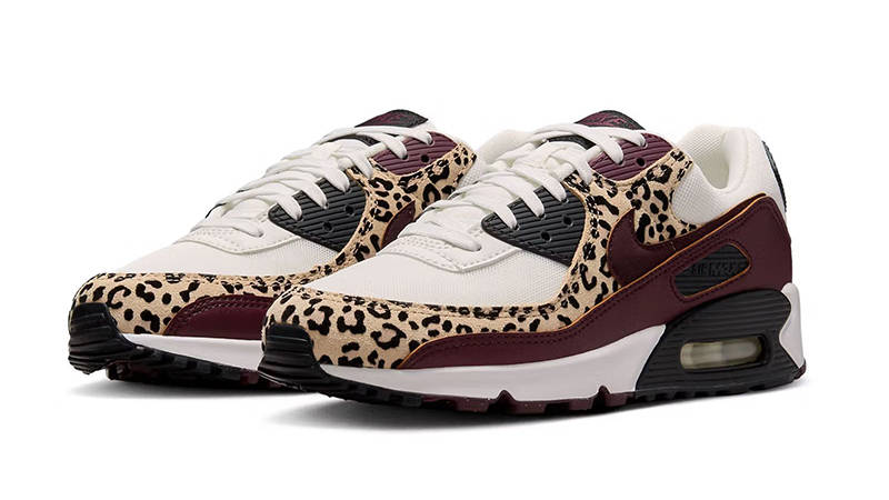 Nike Air Max 90 Leopard Burgundy IF1619-102 front