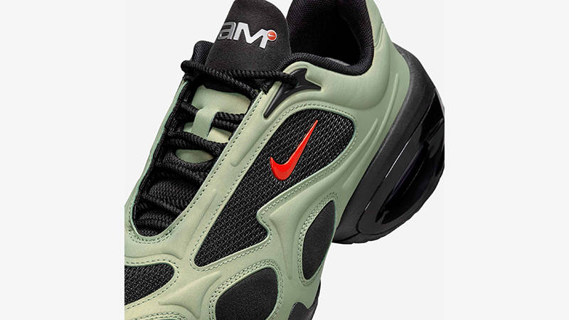 Nike Air Max Muse Oil Green tongue