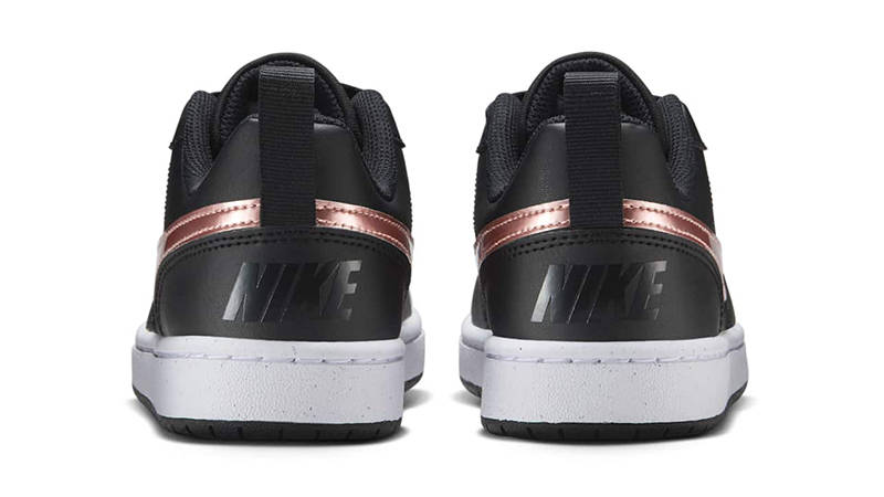 Nike Court Borough Low GS Black Metallic Red Bronze HF7307-001 Back