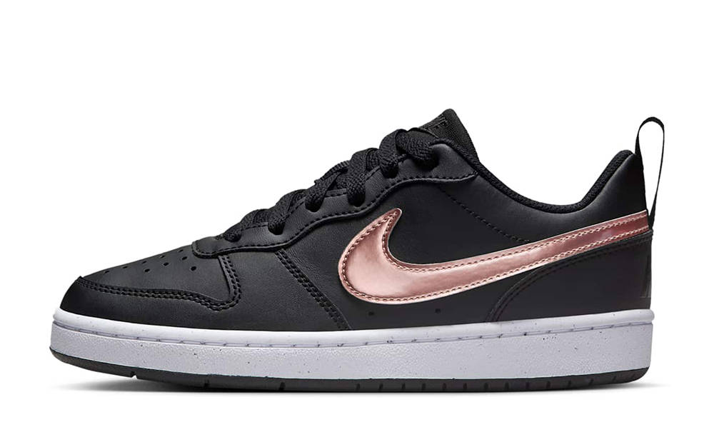 Nike Court Borough Low GS Black Metallic Red Bronze HF7307-001