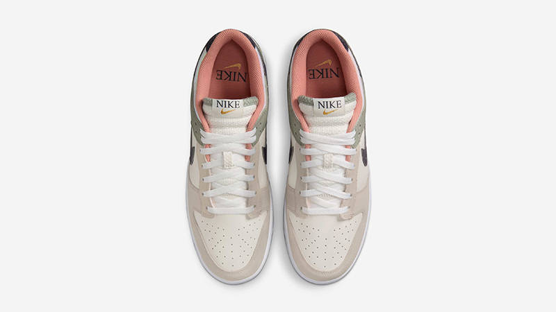 Nike Dunk Low Floral Swoosh Cream Green HV5750-133 middle