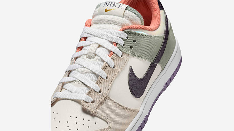 Nike Dunk Low Floral Swoosh Cream Green HV5750-133 The Sole