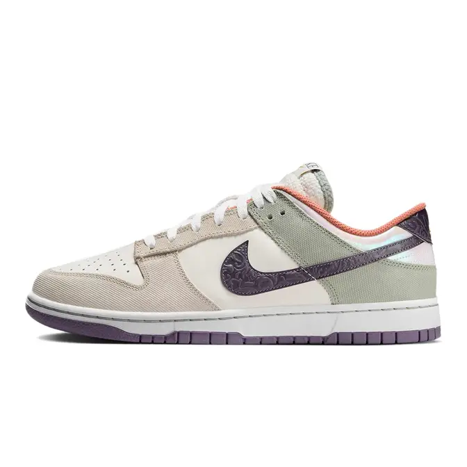 Nike Dunk Low Floral Swoosh Cream Green HV5750 133 The Sole Supplier