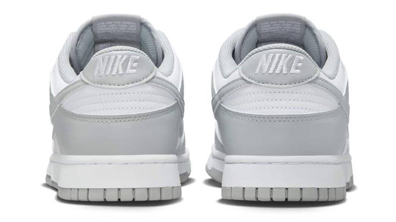 Nike Dunk Low White Light Smoke Grey Back