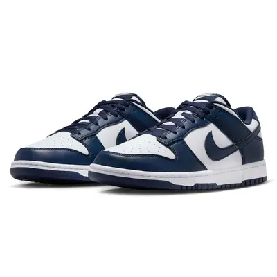 Nike Dunk Low White Midnight Navy Front