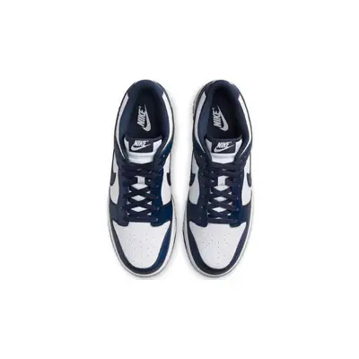 Nike Dunk Low White Midnight Navy Middle