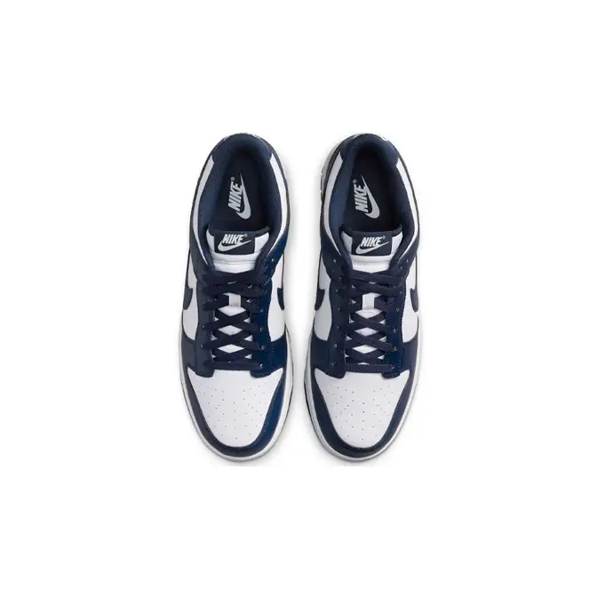 Nike Dunk Low White Midnight Navy Middle