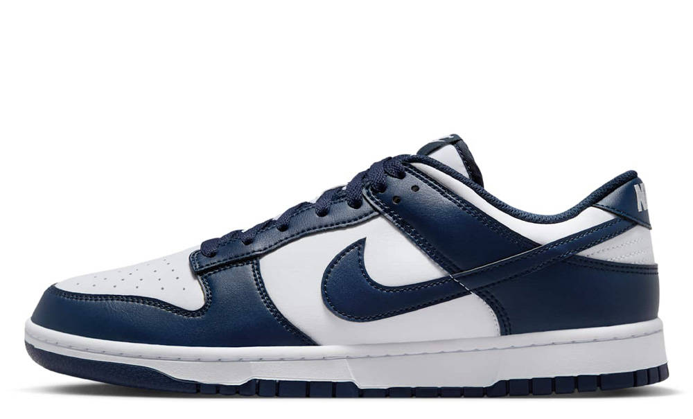 Nike Dunk Low White Midnight Navy