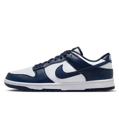 Nike Dunk Low White Midnight Navy