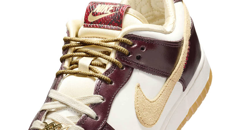 Nike Dunk Low Year of the Snake Maroon HV5991-171 tongue