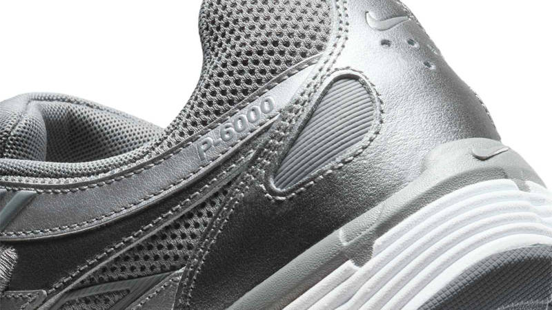 Nike P-6000 Metallic Cool Grey Closeup