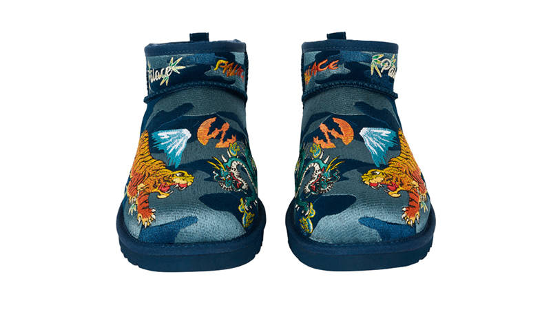 Palace x UGG Classic Ultra Mini Camouflage Blue | Where To Buy