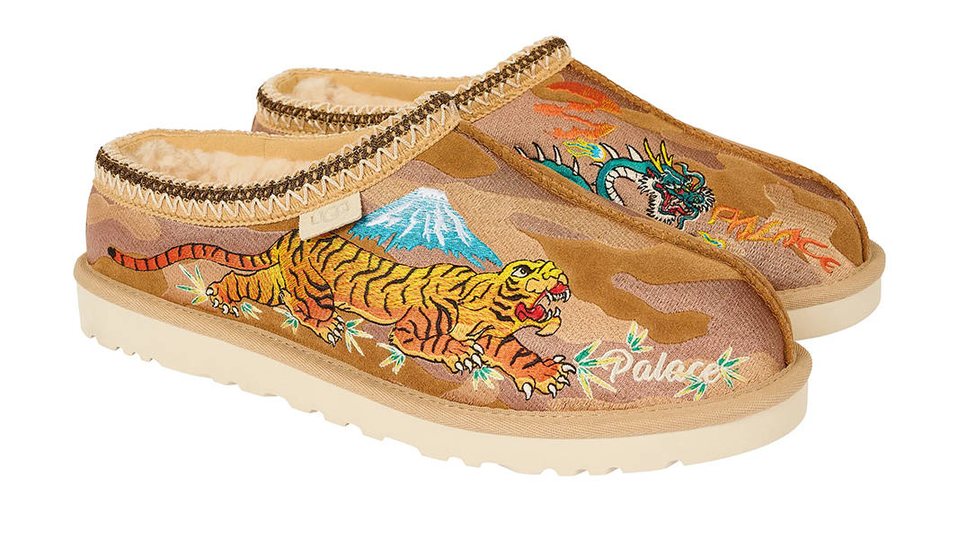 Palace x UGG Tasman Camouflage Brown Front
