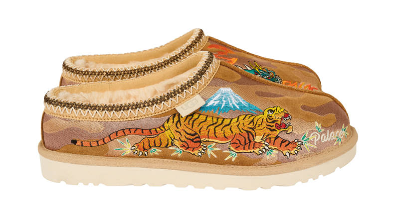 Palace x UGG Tasman Camouflage Brown Side