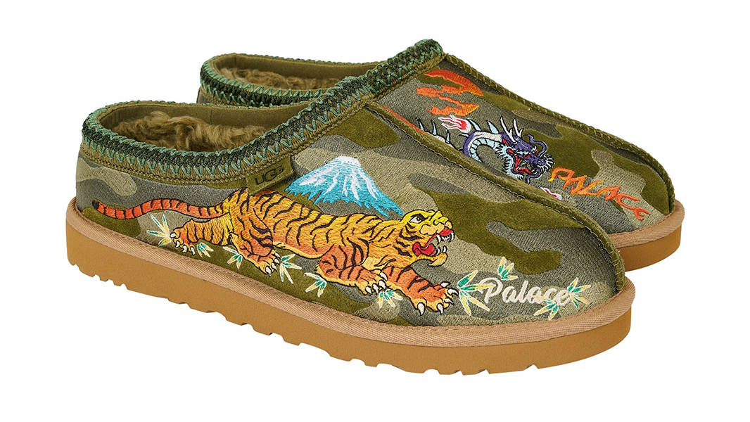Palace x UGG Tasman Camouflage Green Side
