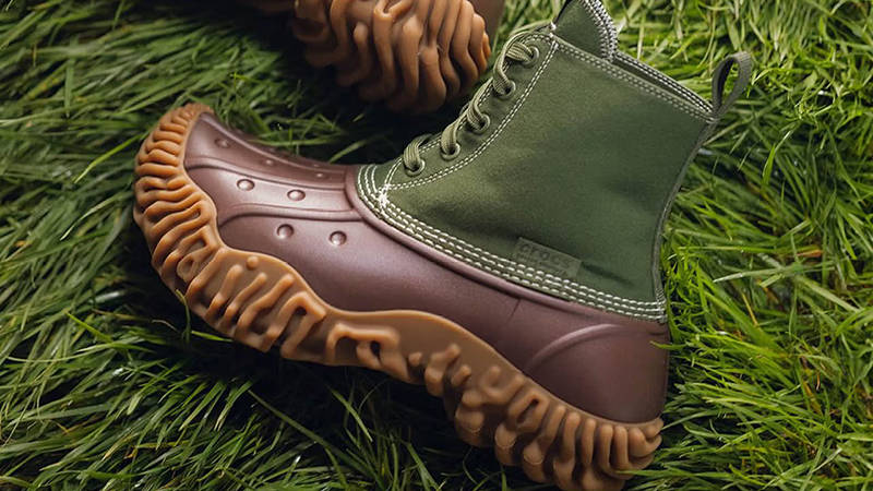Salehe Bembury x Crocs Pollex Cypress Mallard from top