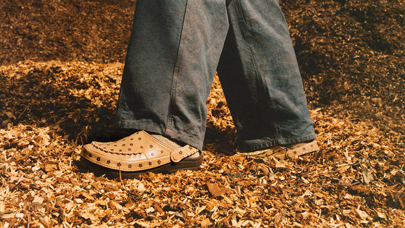 Story mfg x Crocs Classic Clog Floral on foot