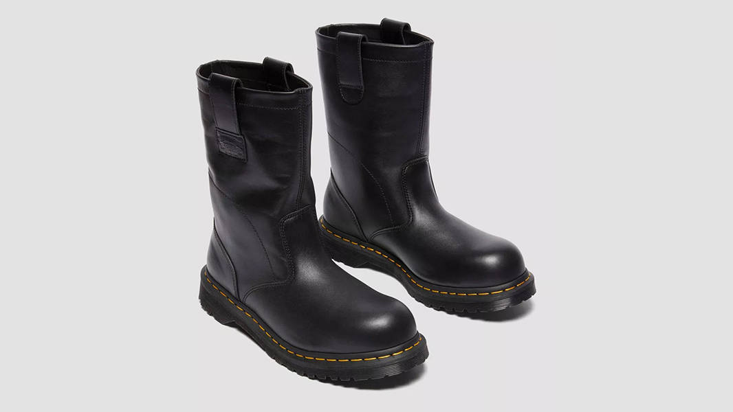 Stüssy x Dr. Martens Decon Leather Biker Boots Black | 32241001