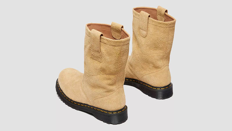Stüssy x Dr. Martens Decon Suede Biker Boots Sand 32240273 Back