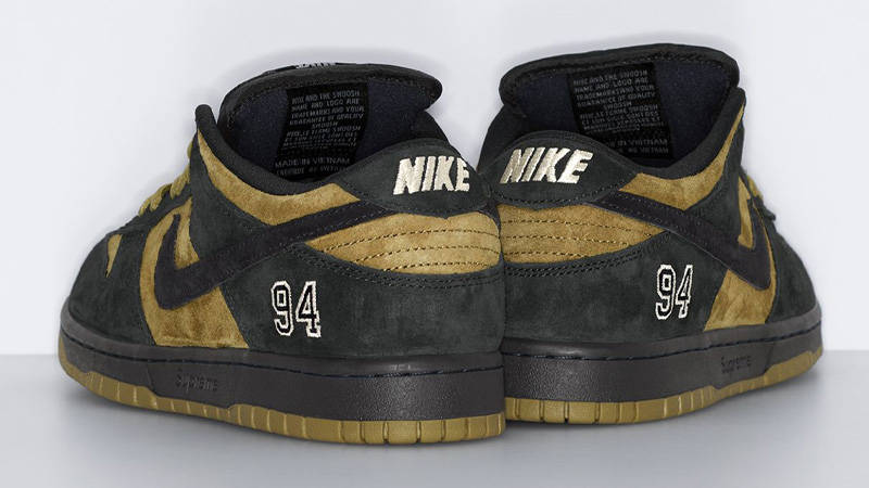 Supreme x Nike SB Dunk Low Camper Green Black | HQ8487-300 | The