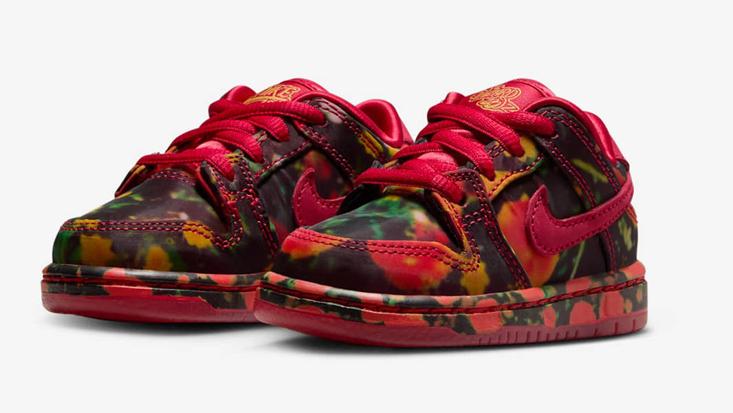 The Wizard of Oz x Nike SB Dunk Low Toddler Gym Red FZ1237-600 Side