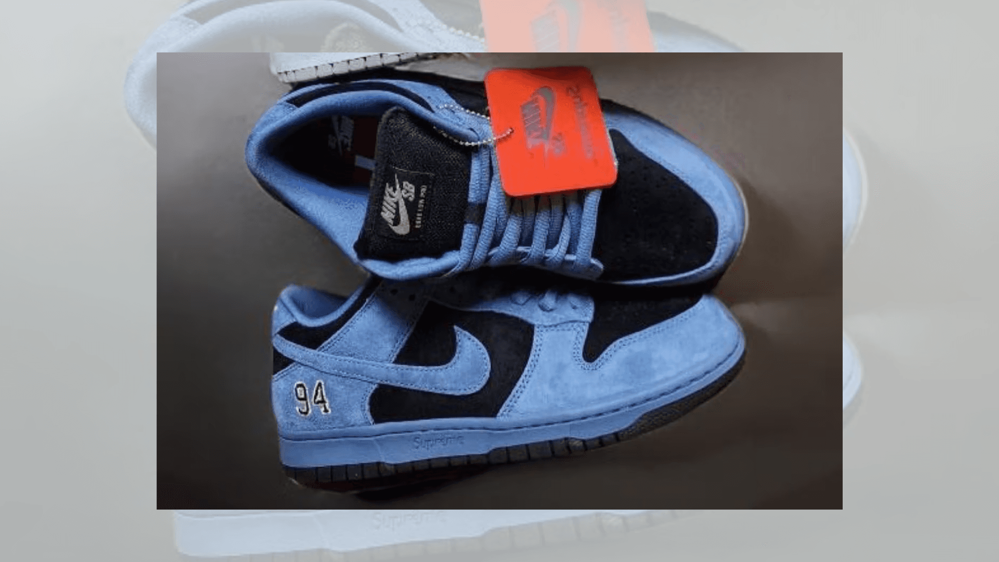 Supreme × Nike SB Dunk Low \"Ocean Fog Supreme x Nike SB Dunk Low Drops In Cool 
