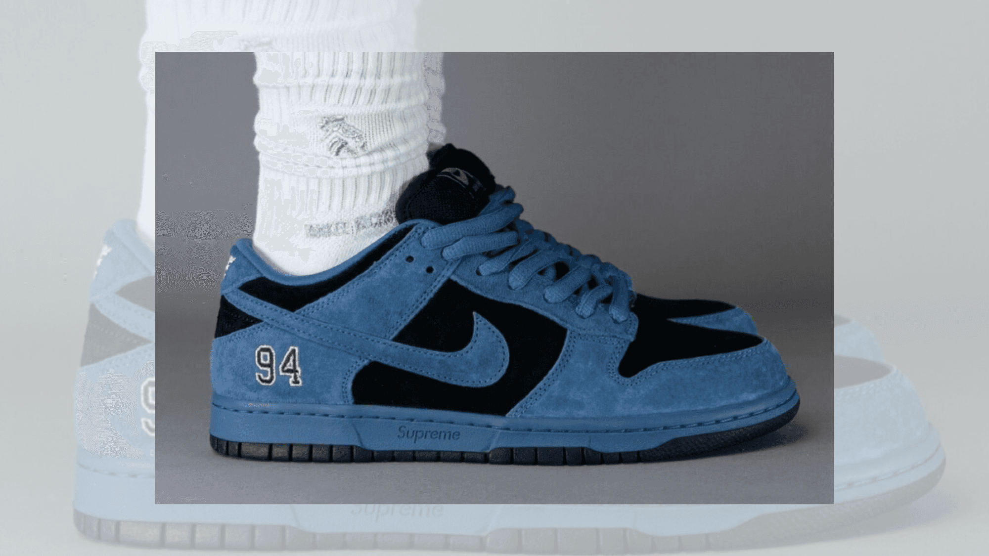 Supreme x Nike SB Dunk Low Ocean Fog