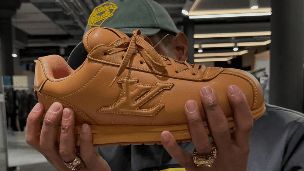 via @skateboard LV ButterSoft Sneaker